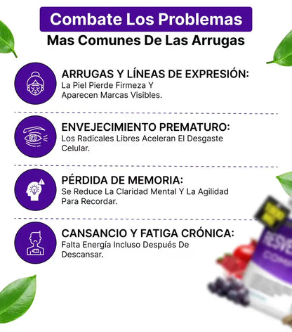 Resveratrol | Detén el envejecimiento desde dentro y recupera una piel más joven y firme