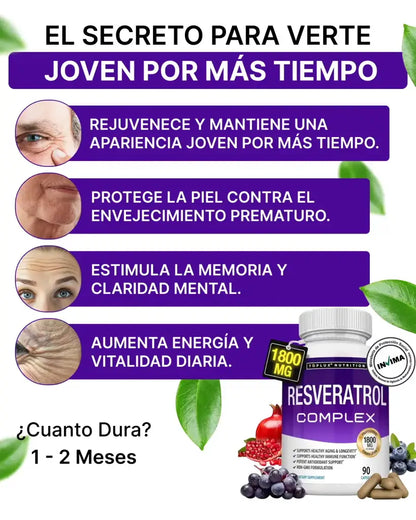 Resveratrol | Detén el envejecimiento desde dentro y recupera una piel más joven y firme