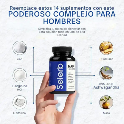 Selerb NAD+ | Firmeza y Resistencia Masculina
